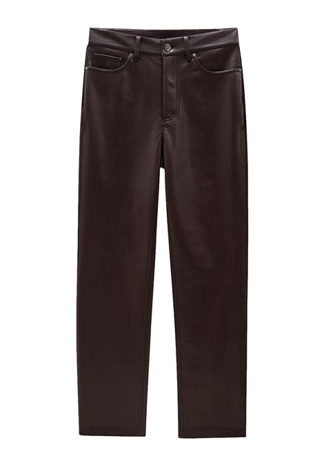 pantaloni bruno donna marrone scuro ANINE BING | A-03-10307BWN43
